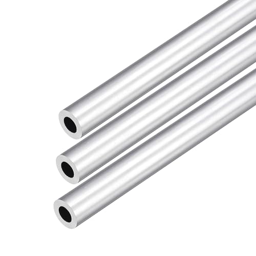 DMiotech 3er Pack (11mm Außendurchmesser x 6mm Innendurchmesser) 6063 Aluminium Rundrohr 250mm Länge Industriemetallrohr für Maschinenrahmenbau DIY-Projekte von DMiotech