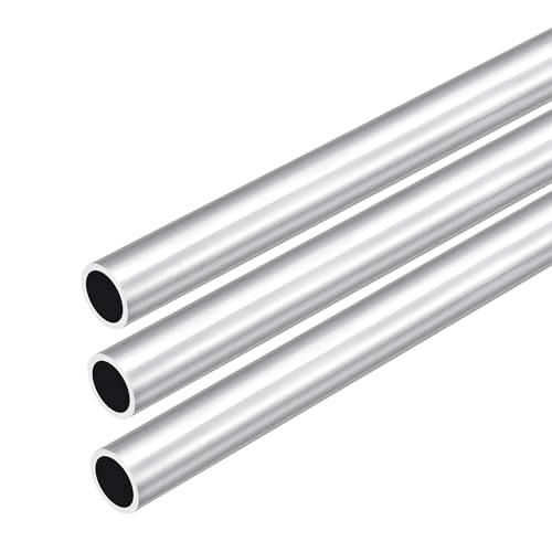 DMiotech 3er Pack (16mm Außendurchmesser x 13mm Innendurchmesser) 6063 Aluminium Rundrohr 300mm Länge Industriemetallrohr für Maschinenrahmenbau DIY-Projekte von DMiotech