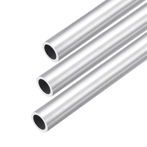 DMiotech 3er Pack (20mm Außendurchmesser x 15mm Innendurchmesser) 6063 Aluminium Rundrohr 300mm Länge Industriemetallrohr für Maschinenrahmenbau DIY-Projekte von DMiotech