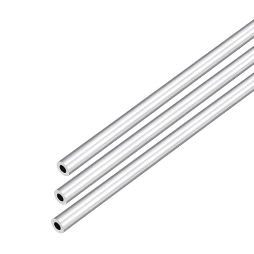 DMiotech 3er Pack (7mm Außendurchmesser x 4mm Innendurchmesser) 6063 Aluminium Rundrohr 250mm Länge Industriemetallrohr für Maschinenrahmenbau DIY-Projekte von DMiotech