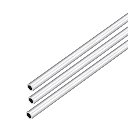 DMiotech 3er Pack (7mm Außendurchmesser x 5mm Innendurchmesser) 6063 Aluminium Rundrohr 250mm Länge Industriemetallrohr für Maschinenrahmenbau DIY-Projekte von DMiotech