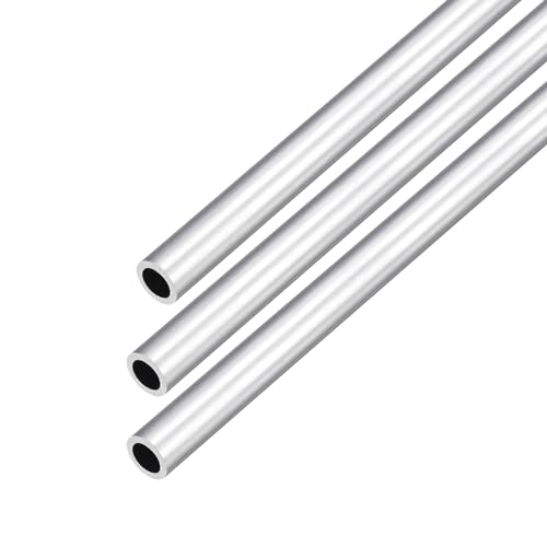 DMiotech 3er Pack (8mm Außendurchmesser x 5mm Innendurchmesser) 6063 Aluminium Rundrohr 300mm Länge Industriemetallrohr für Maschinenrahmenbau DIY-Projekte von DMiotech