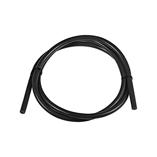 DMiotech 4mm ID 7mm AD 6.6Ft Silikon Rohr Schwarz Industriell Silikon Schlauch für Wasser Luft Pumpe von DMiotech