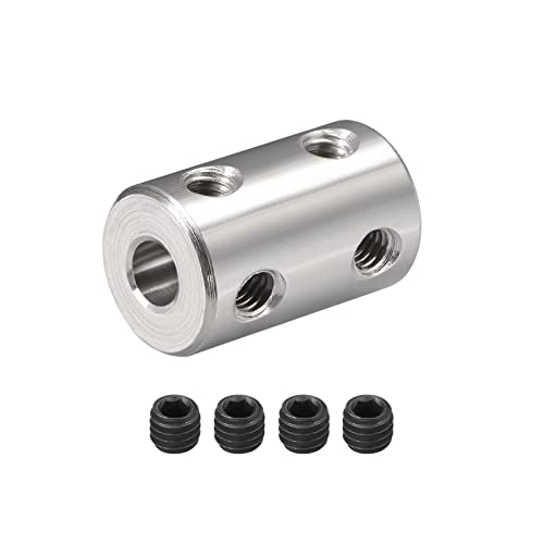 DMiotech 5-5mm Bohrung L22XD14 Starre Kupplung Welle Kupplung Gelenk Anschluss mit Schrauben Edelstahl Motor Welle Erweiterung Anschluss für 3D-Drucker von DMiotech