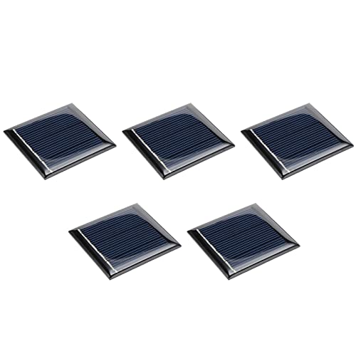 DMiotech 5 Pack 2.5V 100mA 50mm x 50mm Mini Solar Panel Zelle für Basteln Elektrische Energie Projekt von DMiotech