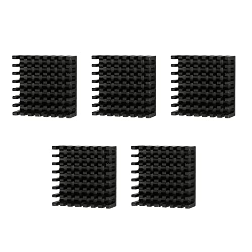 DMiotech 5Stk 25mmx25mmx10mm Aluminiumlegierung Kühler Leiterplatte Kühlkörper für PC Computer IC von DMiotech