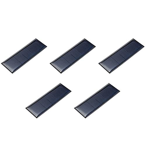 DMiotech 5Stk 5. 5V 60mA 90mm x 30mm Mini Solar Zelle für DIY Strom Projekt DMiotech 5Stk 5. 5V 60mA 90mm x 30mm Mini Solar Zelle für DIY Strom Projekt von DMiotech