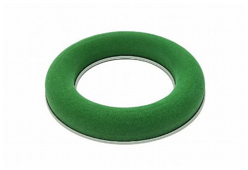 MOSY Steckschaum-Ring, 17 cm, mit Plastikunterl. Steckmasse, Blumen, Blumensteckschaum, Kranz von MOSY