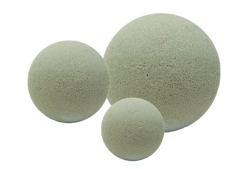 mosy Steckschaum-Kugel, Durchm 28 cm, Trockensteckschaum, Steckmasse, trocken, künstliche Blumen, Blumen-Gestecke, Tisch-Deko von mosy