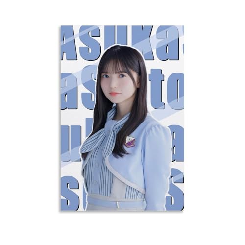 DNANNWOGF Asuka Saitō-Poster auf Leinwand, Wandkunst für Wohnzimmer, modernes Schlafzimmer, Spielzimmer, Büro, Poster, Familienschlafzimmer, Dekor, Fotobild, 60 x 90 cm, ungerahmter Stil von DNANNWOGF