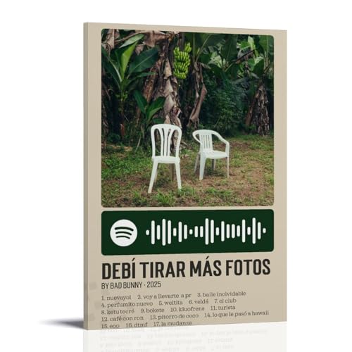 DNANNWOGF Bad Bunny Debí Tirar Más FotosPoster auf Leinwand, Wandkunst für Wohnzimmer, modernes Schlafzimmer, Spielzimmer, Büro, Poster, Familienschlafzimmer, Dekoration, Foto, 30 x 45 cm, Rahmenstil DNANNWOGF Bad Bunny Debí Tirar Más FotosPoster auf Leinwand, Wandkunst für Wohnzimmer, modernes Schlafzimmer, Spielzimmer, Büro, Poster, Familienschlafzimmer, Dekoration, Foto, 30 x 45 cm, Rahmenstil von DNANNWOGF