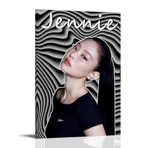 DNANNWOGF JenniePoster Leinwandbild für Wohnzimmer, modernes Schlafzimmer, Spielzimmer, Büro, Poster, Familienschlafzimmer, Dekoration, Foto, 50 x 75 cm, Rahmenstil von DNANNWOGF