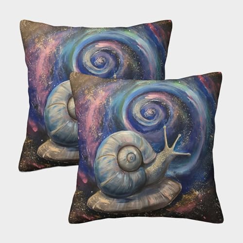 DNAVSOETR Süße Schnecke Personalisiertes Kissenbezug 2er Set - Besonderes Geschenk Für Freunde Dekorative Kopfkissenbezüge modern Für Sofa, Schlafzimmer, Auto 40x40cm DNAVSOETR Süße Schnecke Personalisiertes Kissenbezug 2er Set - Besonderes Geschenk Für Freunde Dekorative Kopfkissenbezüge modern Für Sofa, Schlafzimmer, Auto 40x40cm von DNAVSOETR