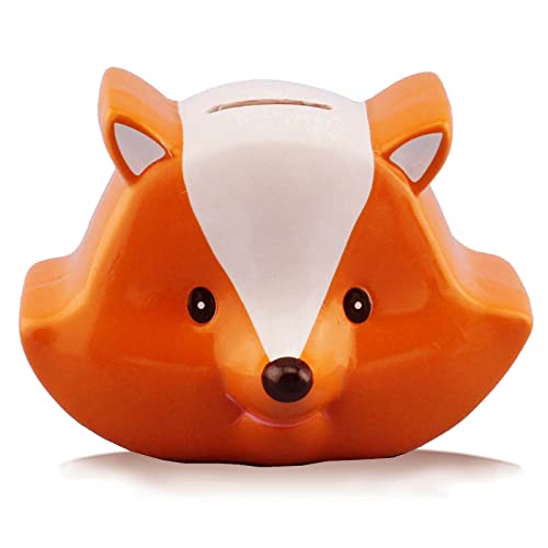 Keramik-Spardose „Fuchs-Sparschwein“ – Kinder-Spardose for Sammeln, Tier-Wald-Thema for Zuhause, Urlaub und Kindergeschenke/19 von DNCG