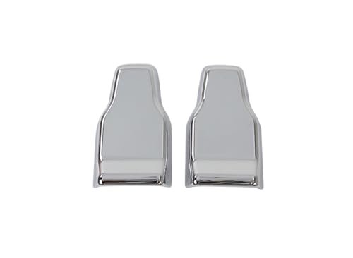 DNDJJM Kompatibel mit Jeep Wrangler JL 2018–2023 Heckklappen-Glasscharnier Heckscheibenwischer-Sprühdüse Dekorative Abdeckung Auto-Außenzubehör ABS(CHROME-2PCS) von DNDJJM