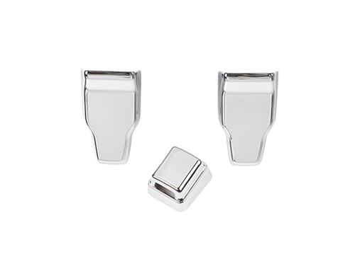 DNDJJM Kompatibel mit Jeep Wrangler JL 2018–2023 Heckklappen-Glasscharnier Heckscheibenwischer-Sprühdüse Dekorative Abdeckung Auto-Außenzubehör ABS(CHROME-3PCS) von DNDJJM