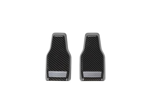 DNDJJM Kompatibel mit Jeep Wrangler JL 2018–2023 Heckklappen-Glasscharnier Heckscheibenwischer-Sprühdüse Dekorative Abdeckung Auto-Außenzubehör ABS(Carbon Fiber-2PCS) von DNDJJM