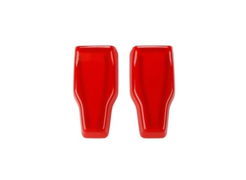 DNDJJM Kompatibel mit Jeep Wrangler JL 2018–2023 Heckklappen-Glasscharnier Heckscheibenwischer-Sprühdüse Dekorative Abdeckung Auto-Außenzubehör ABS(RED-2PCS) von DNDJJM
