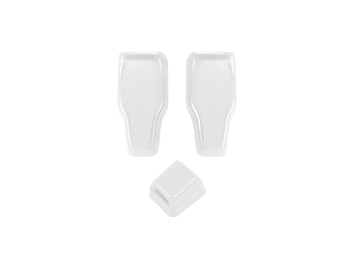 DNDJJM Kompatibel mit Jeep Wrangler JL 2018–2023 Heckklappen-Glasscharnier Heckscheibenwischer-Sprühdüse Dekorative Abdeckung Auto-Außenzubehör ABS(WHITE-3PCS) von DNDJJM