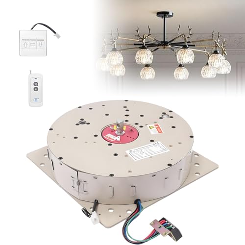DNEPEI Motorisierter Kronleuchter-Hebelift, 2-in-1-Kronleuchter-Hebelift, 6 m Hub, 1,3 m/min Hubgeschwindigkeit, mit Fernbedienung und Wandschalter zur Reinigung der Leuchten 330LBS von DNEPEI