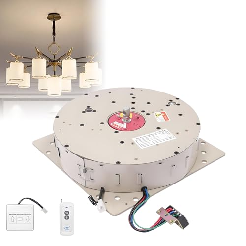 Hochleistungs-Kronleuchterlift, elektrischer Kronleuchter-Hebezug, mit Fernbedienung und Wandschalter, mit robustem Stahl und einem langlebigen Stahldraht, für hohe Decken 110LBS von DNEPEI