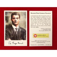 Gesegneter Pier Giorgio Frassati Dritte Klasse Relikt Heilige Karte | Berührt Zu Einem Des Seligen Frassati von DNJC