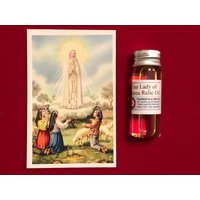 Unsere Dame Von Fatima Relikte Heilige Ölpackung | Berührt, Um Sts Jacinta Und Francisco Marto Der Steineiche, Wo Liebe Frau Erschien von DNJC