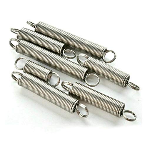 DNVGJUP Lyuduo-Druckfedern 10Pcs Doppelhaken Kleine Expansion Zugfedern Drahtdurchmesser 0,4 mm Außendurchmesser 4mm, Kompressionsfest und langlebig(0.4 x 4 x 20mm) von DNVGJUP