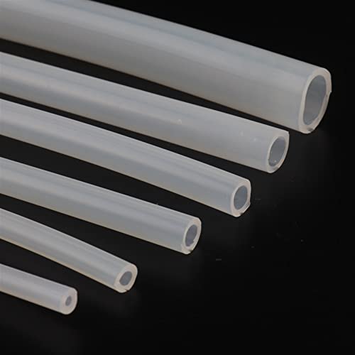 Lfang-Lebensmitteltaugliche Schläuche 100 cm i.d 8 ~ 20mm Lebensmittelqualität Transparenter Kieselgelschlauch Hitzebeständiger flexibler Silikonschlauchrohr Weiche Rohr, Druck- und explosionsgeschütz von DNVGJUP