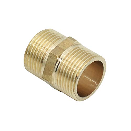 Lfang-Messing Schlauchtülle 1/2 "3/4" 1 "männlicher Messing-Gewindeverbinder, 2-Wege-Schlauchgarten-Wasser-Tap-Anschluss, 1 Stück, gute Verschleißfestigkeit(G3I4) von DNVGJUP