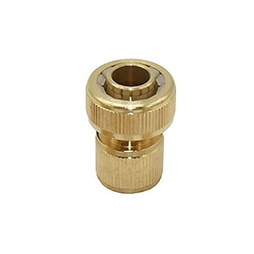 Lfang-Messing Schlauchtülle 1/2 "5/8" 3/4 "Garten Schnellanschluss Messing Kupferfaden Gelenkgewässer Schlauch Waterstop Armaturen Gießrohradapter 1pc, gute Verschleißfestigkeit(5I8 Waterstop) von DNVGJUP