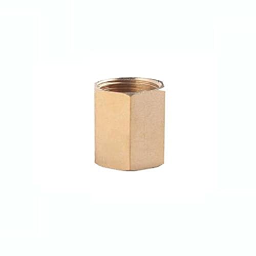 Lfang-Messing Schlauchtülle 1/4 "BSP-Innengewinde DN8 pneumatischer Messing Gleiche Rohrmasse Sechskantmutter Kupferstangenanschlusskupplung Vollhafen für Luft, gute Verschleißfestigkeit von DNVGJUP