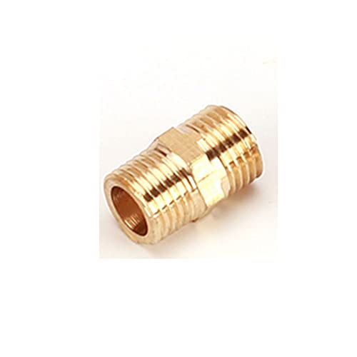 Lfang-Messing Schlauchtülle 1/8 "1/4" 3/8 "NPT BSPT männlich SEX Nippel reduzieren Messingrohranschluss Anschlussadapter für Wasseröl Brennstoffgasmessgerät, gute Verschleißfestigkeit(NO4) von DNVGJUP