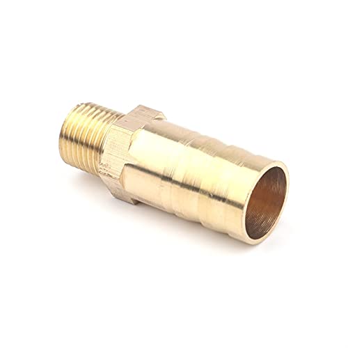 Lfang-Messing Schlauchtülle 1/8 "2/8" 3/8 "Stecker 6~12mm Messing Pagoda-Anschlüsse Bewässerungsschlaucharmaturen Gasleitung Adapter Kupfer, 2 stücke, gute Verschleißfestigkeit(3l8 Male 12mm) von DNVGJUP