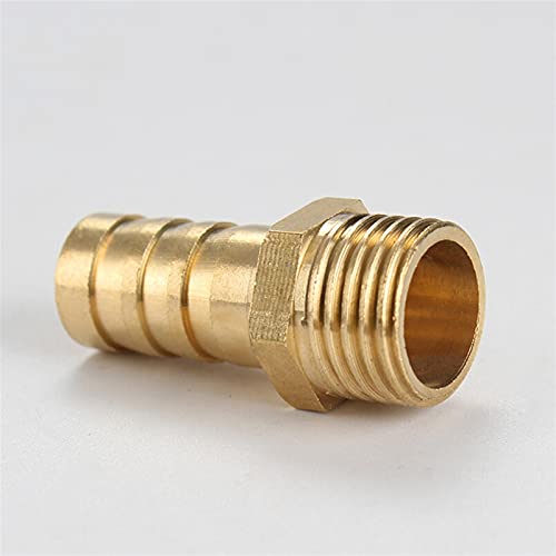 Lfang-Messing Schlauchtülle 4mm-14mm Schlauch Widerhaken bis 1/4 "BSP männliches Gewinde Messingrohrmontage Nippelkupplungstecker-Koppler, gute Verschleißfestigkeit(10mm) von DNVGJUP