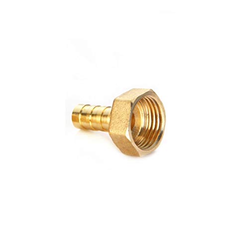 Lfang-Messing Schlauchtülle 4mm-19mm Barb Heck 1/8 "1/4" 1/2 "3/8" BSP, Buchstabe des Buchstabens Kupfer-Anschlusskupplungskupplungsadapter, gute Verschleißfestigkeit(14mm,1/2") von DNVGJUP