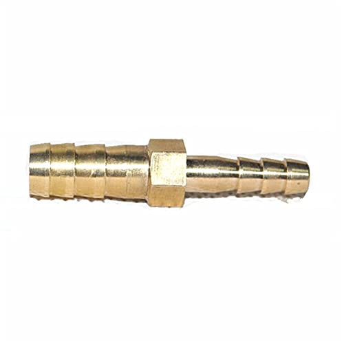 Lfang-Messing Schlauchtülle 4mm-20mm 2 Wege Reduzieren des geraden Schlauchbalb Messing-Rohrmontage-Reduzierkupplungsanschluss, gute Verschleißfestigkeit(8mm 4mm Barb) von DNVGJUP