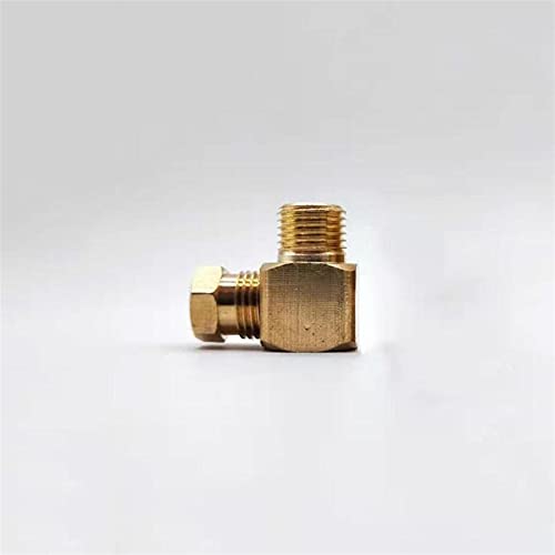Lfang-Messing Schlauchtülle 4mm 6 mm bis M6 M8 M10 1/8 "BSP männlicher Gewinde-Messing-Ellenbogen-Kompressions-Ferrust-Rohr-Rohranschlussverbinder für Ölschmiersystem, gute Verschleißfestigkeit(NO10) Lfang-Messing Schlauchtülle 4mm 6 mm bis M6 M8 M10 1/8 "BSP männlicher Gewinde-Messing-Ellenbogen-Kompressions-Ferrust-Rohr-Rohranschlussverbinder für Ölschmiersystem, gute Verschleißfestigkeit(NO10) von DNVGJUP