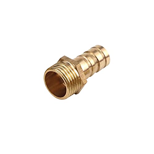 Lfang-Messing Schlauchtülle 4mm 6mm 8mm 10mm OD Schlauch Barb X M8 M10 M12 Metrische Müllgewinde Messing Rohr Montagekupplung Anschlussanschluss Adapter, gute Verschleißfestigkeit(M8x1.25 to 8mm) von DNVGJUP