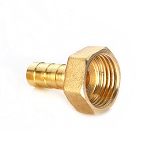 Lfang-Messing Schlauchtülle 6mm 8mm 10mm 12mm 14mm 16mm 19mm 25mm Messingschlauch Barb 1/2 "3/4" weibliche BSP Messing Rohranschlussanschluss, gute Verschleißfestigkeit(19mm,3/4") von DNVGJUP