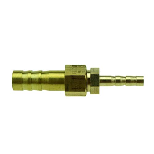 Lfang-Messing Schlauchtülle Gas-Barb-Splicer Messing geradlinig Schlauchpfeife, reduzierender Widerhakenverbinder, gute Verschleißfestigkeit(10mm X 4mm) von DNVGJUP