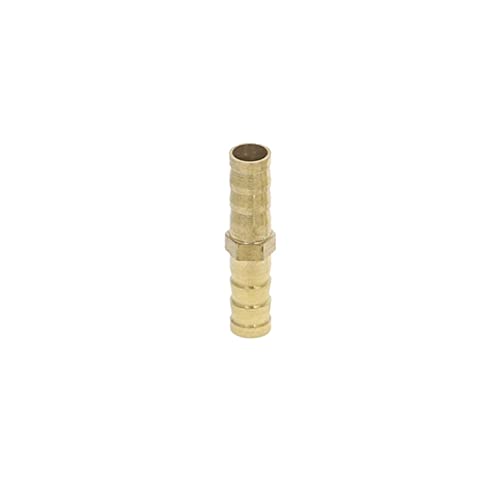 Lfang-Messing Schlauchtülle Messingblockpfeife 3 4 Wege T Y. Gerade Ellenbogenschlauch Widerhaken 6 8 10 12 14 16 19 mm Kupferbarbettverbinder, gute Verschleißfestigkeit(Straight,16mm Barb) von DNVGJUP