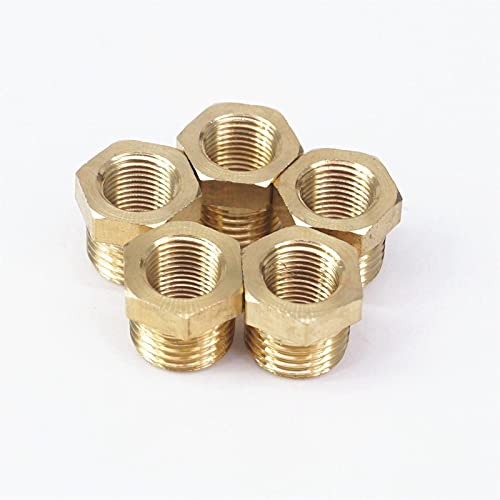 Lfang-Messing Schlauchtülle Messingreduzierer 1/4 "BSP männlicher Thread auf 1/8" BSP weibliche Gewinde reduzieren Buschadapter Passgas Luft Wasser Kraftstoff, 5 stücke, gute Verschleißfestigkeit Lfang-Messing Schlauchtülle Messingreduzierer 1/4 "BSP männlicher Thread auf 1/8" BSP weibliche Gewinde reduzieren Buschadapter Passgas Luft Wasser Kraftstoff, 5 stücke, gute Verschleißfestigkeit von DNVGJUP