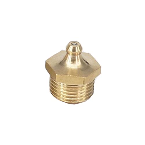 Lfang-Messing Schlauchtülle Metrische männliche Gewinde Verjüngung gerade Messingfett Zerk Nippel Fitting Für Ölfettpistole, M4 M5 M6 M8 M10 M12 M14 M16 M18 M18 M20, gute Verschleißfestigkeit(M5) Lfang-Messing Schlauchtülle Metrische männliche Gewinde Verjüngung gerade Messingfett Zerk Nippel Fitting Für Ölfettpistole, M4 M5 M6 M8 M10 M12 M14 M16 M18 M18 M20, gute Verschleißfestigkeit(M5) von DNVGJUP