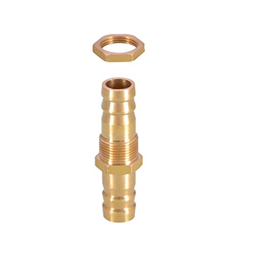 Lfang-Messing Schlauchtülle Stecker für Brennstoffgas Wasserkupfer, ID-Rohr 6 8 10 12 14 16mm Schlauch Barb Bulkhead Messing Stachelrohr-Rohr-Fitting, gute Verschleißfestigkeit(6 Mm) von DNVGJUP