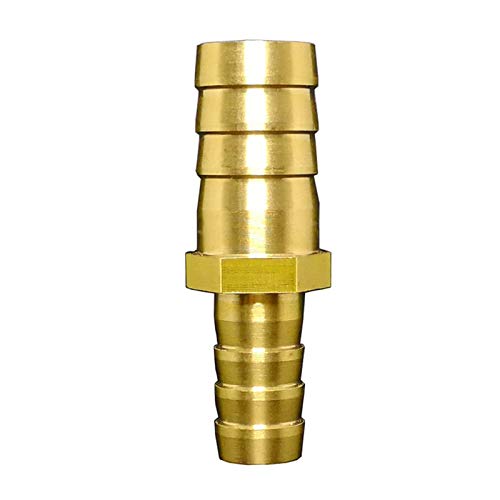 Lfang-Messing Schlauchtülle Wassergasölübertragung Messingrohrmontage, 4 6 8 10 12 14 16 19mm Schlauch Barb Hosetail Gerade reduzierende Adapter, gute Verschleißfestigkeit(14mm To 10mm) von DNVGJUP