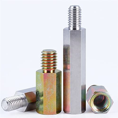 Lfang-Sechskantbolzen M2 M2,5 M3 M4m5 M6 M8 Nickel Plattierte Zinkplatte Kohlenstoffstahl Sechskant Säule PCB Motherboard Mount Sechseck Spacer, Stark und langlebig(10mm,M2 (10Pcs)) von DNVGJUP