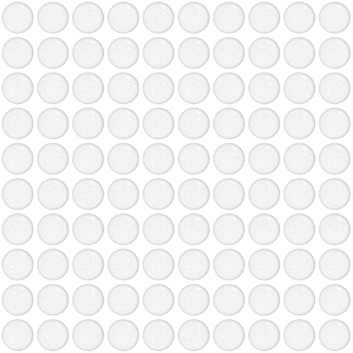 100 Stück Türstopper wand transparent Wandpuffer Wandstopper selbstklebend transparent Wand-türstopper Türanschlagdämpfer(weiß) von DOANTE