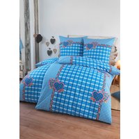 4-teiliges Bettwäsche-Set mit rustikalem Karodessin 4-teiliges Bettwäsche-Set mit rustikalem Karodessin von DOBNIG