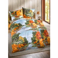 Naturnahe Bettwäsche-Garnitur in Biber-Qualität von DOBNIG